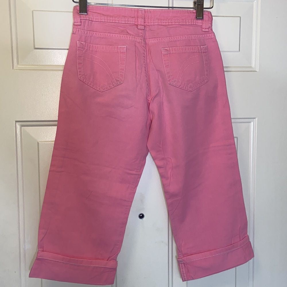 CHEROKEE NEON PINK BRAND CROPPED GIRL CAPRIS SIZE 10/12